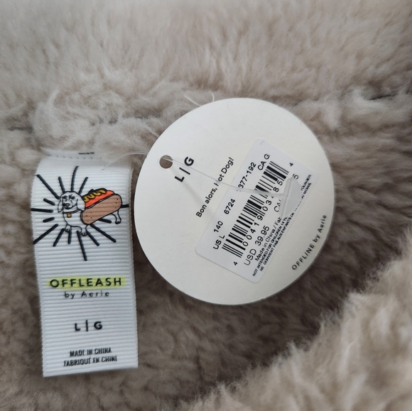 OFFLEASH By Aerie Leather Winter Sherpa Dog Vest Coat Size Large NWT - Picture 8 of 10